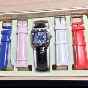 NWT Genuine diamond watch /interchangeable bands 8.5”women